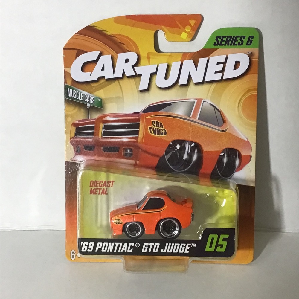 CarTuned Series 6 69 Pontiac GTO Judge Orange Diecast‎ Muscle Car 05 MGA NEW